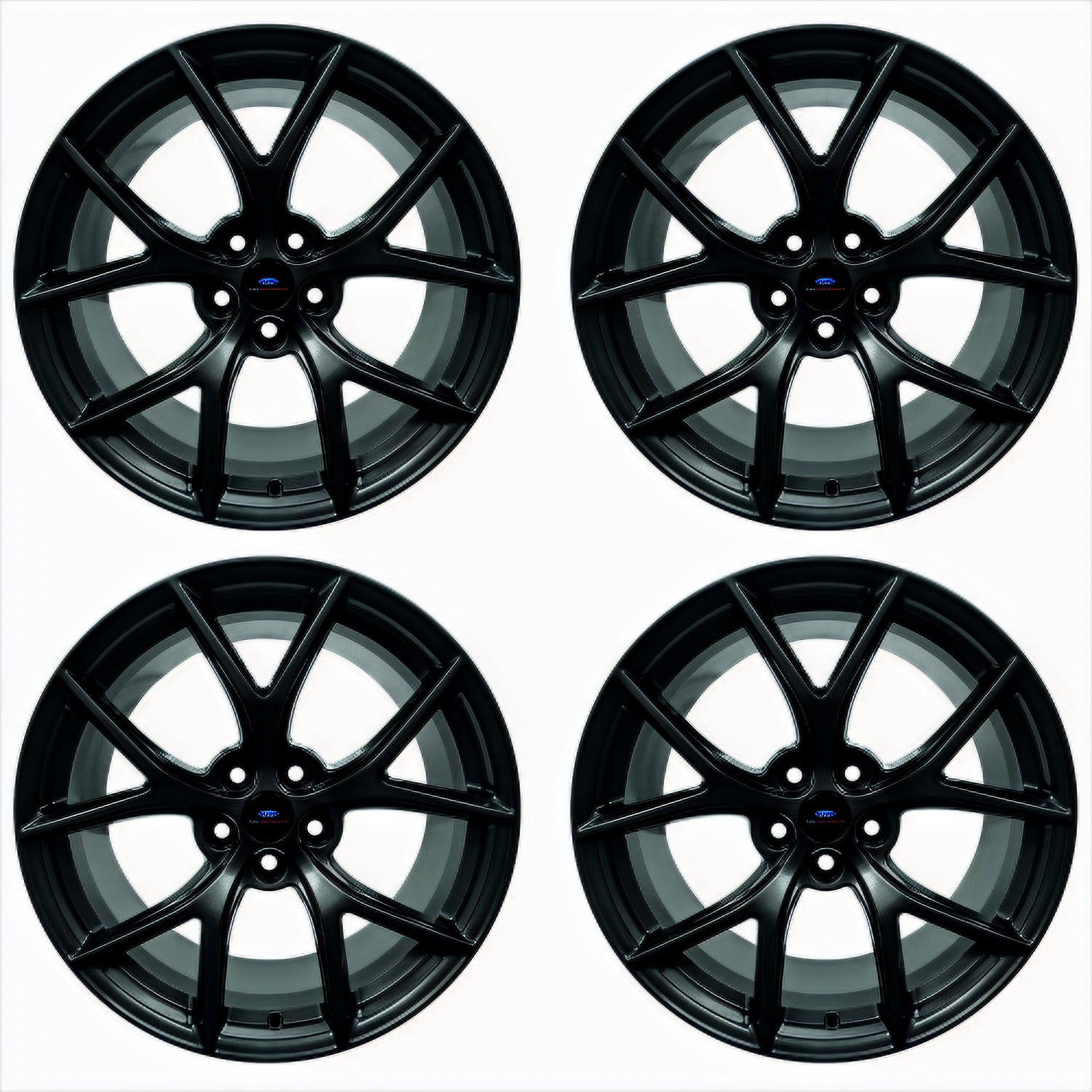 Ford Racing M-1007K-DC19XMB - 15-20 Mustang19x10.5in & 19x11in Wheel Kit w/TPMS - Matte Black Ford Racing M-1007K-DC19XMB - 15-20 Mustang19x10.5in & 19x11in Wheel Kit w/TPMS - Matte Black