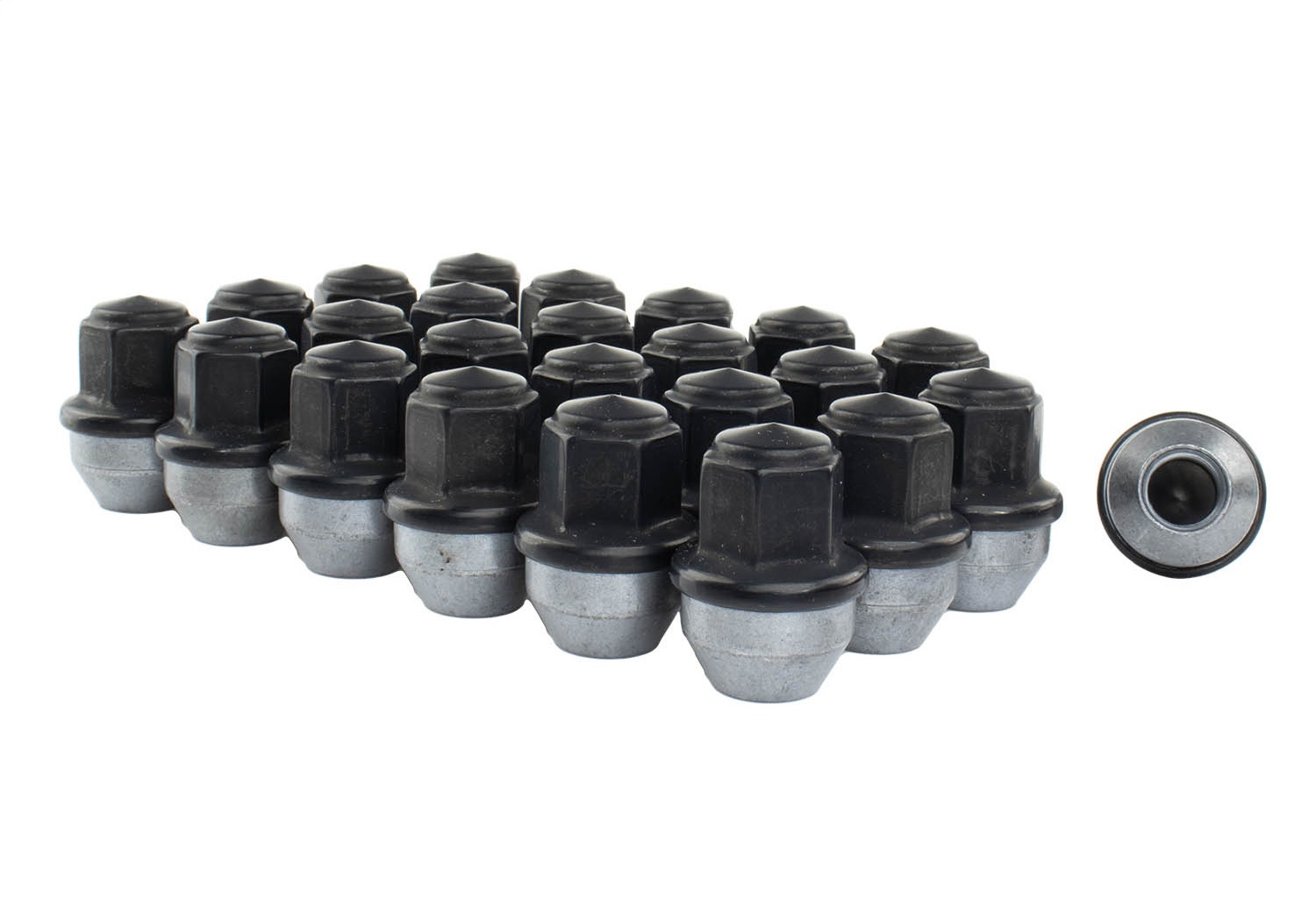 Ford Racing M-1012K-F15B - M14 x 1.5 Black Lug Nut - Set of 24
