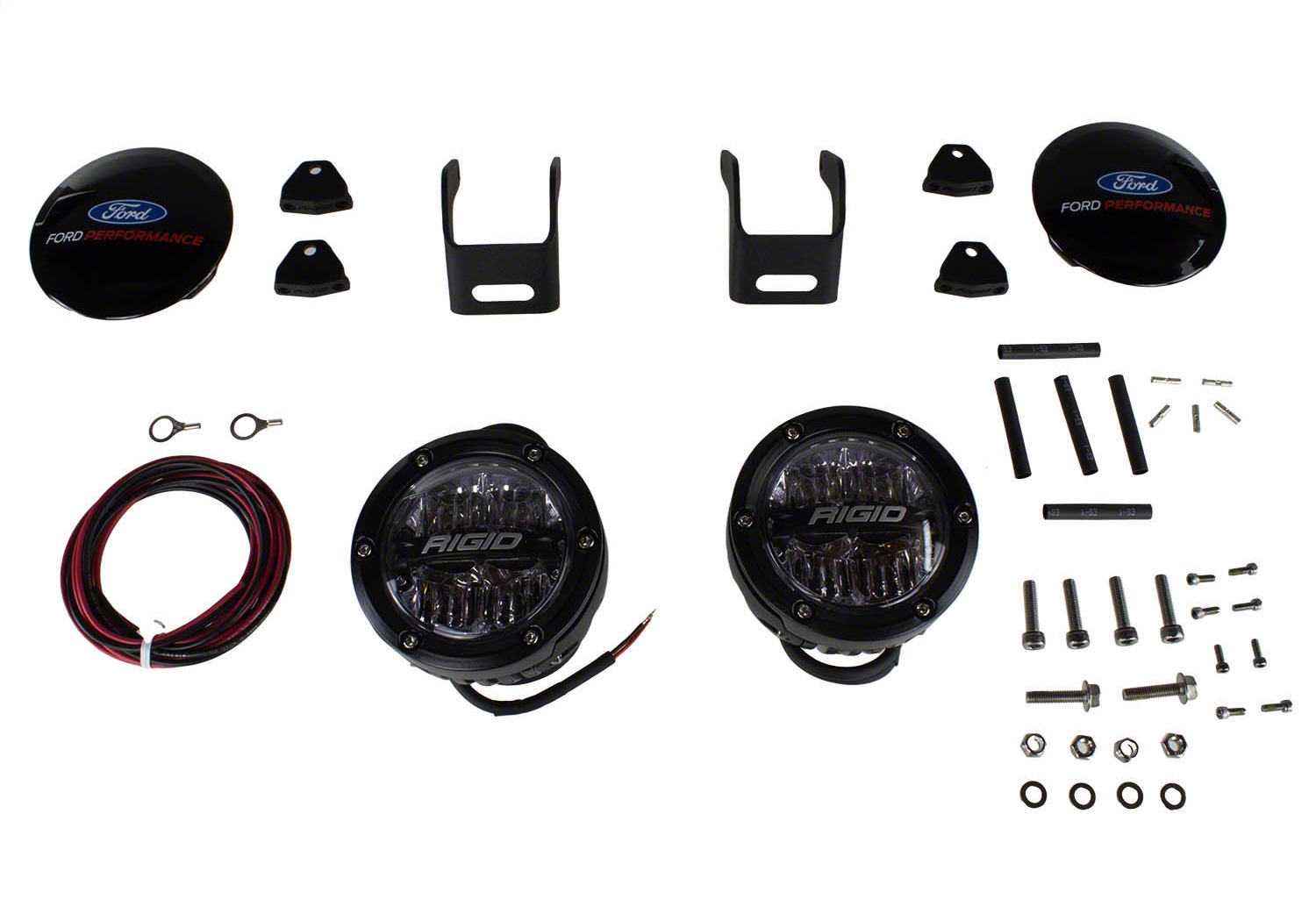 Ford Racing M-15200K-BML - 2021+ Ford Bronco Mirror Mounted 4in Rigid LED Lights Kit