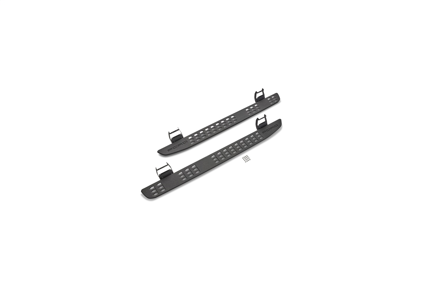 Ford Racing M-16450-FSORB - 15-21 Ford F-150 Crew Cab / 17-21 F-Super Duty Crew Cab Rock Slider Steps Ford Racing M-16450-FSORB - 15-21 Ford F-150 Crew Cab / 17-21 F-Super Duty Crew Cab Rock Slider Steps