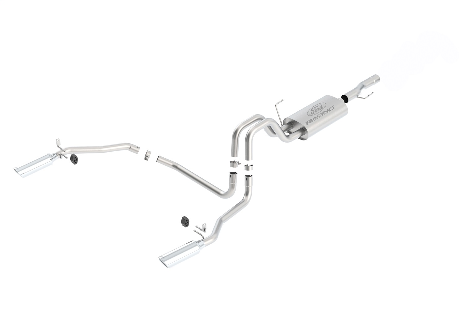 Ford Racing M-5200-F1550145L - Ford F-150 5.0L TI-VCT Cat-Back Sport Exhaust System 145inch WB