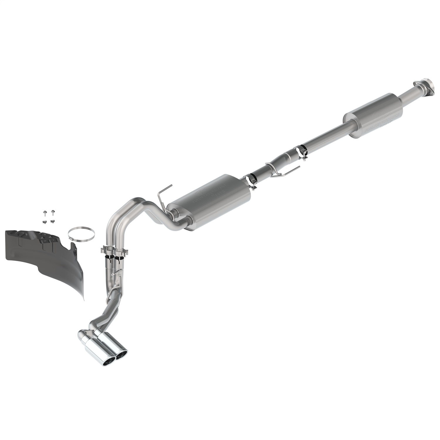 Ford Racing M-5200-FTCS - 21-22 F-150 2.7L/3.5L/5.0L Side Exit Touring Exhaust - Chrome Tips Ford Racing M-5200-FTCS - 21-22 F-150 2.7L/3.5L/5.0L Side Exit Touring Exhaust - Chrome Tips