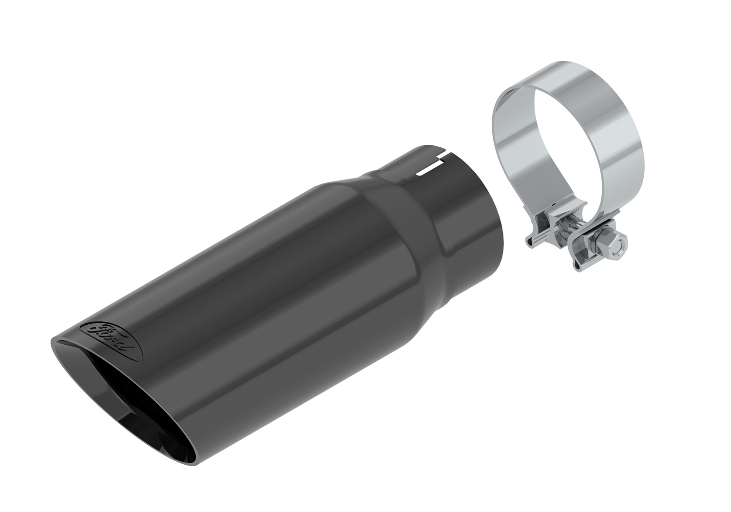 Ford Racing M-5260-BCT1 - 21-22 F-150 Exhaust Tip - Black Chrome