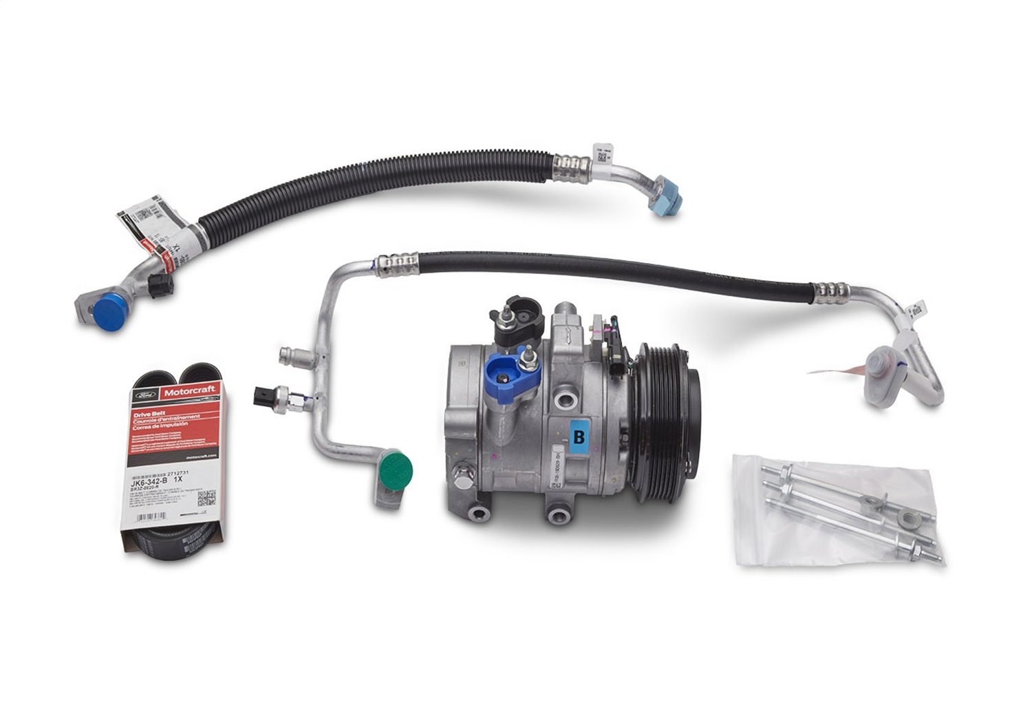 Ford Racing M-8600-M50AC - 5.0L Coyote Air Conditioning Kit Ford Racing M-8600-M50AC - 5.0L Coyote Air Conditioning Kit