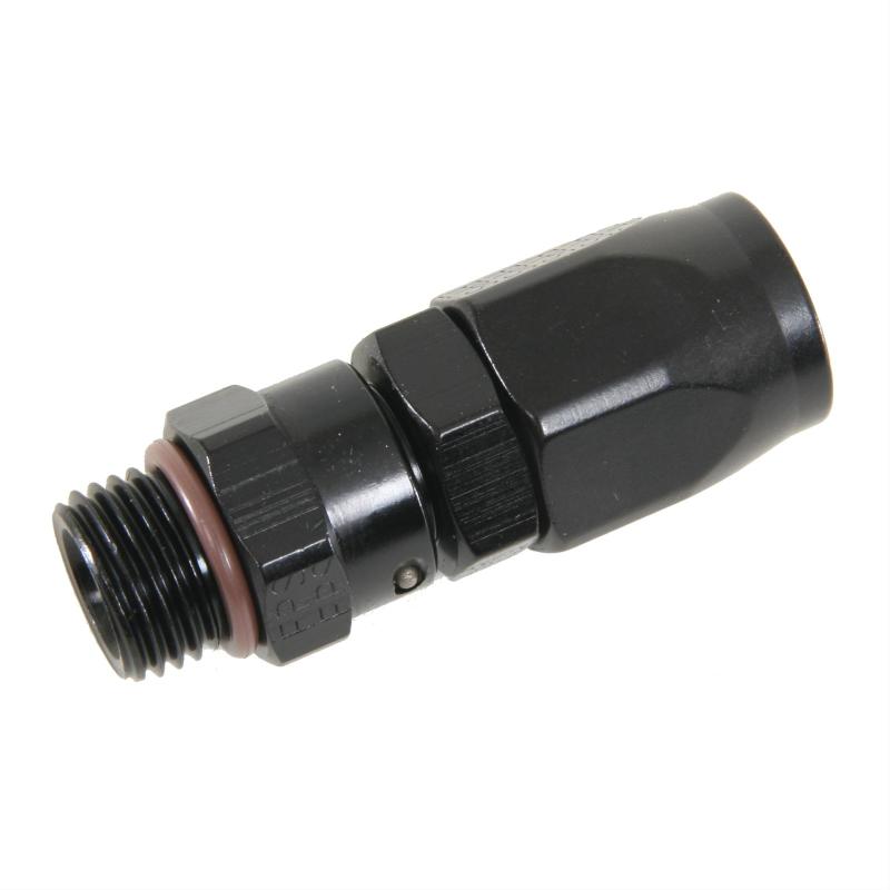 Fragola 180112-BL - 12AN Straight x 1 1/16-12 (12) Hose End - Black