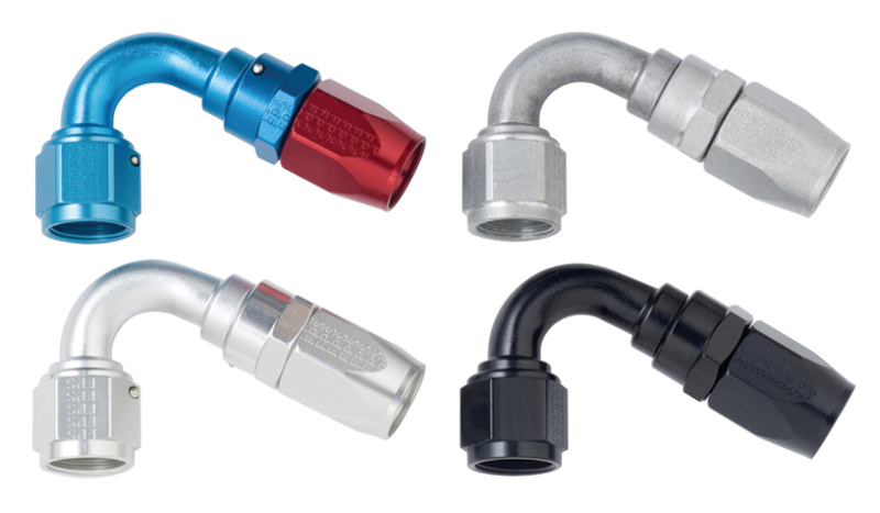 Fragola 112010 - 10AN x 120 Degree Power Flow Hose End - Blue/Red Fragola 112010 - 10AN x 120 Degree Power Flow Hose End - Blue/Red
