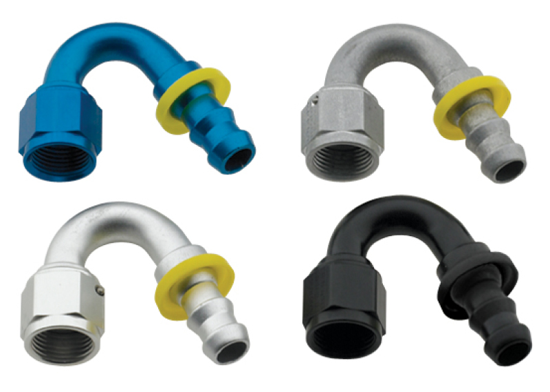 Fragola 215012 - 12AN Push-Lite End 150 Degree - Blue Fragola 215012 - 12AN Push-Lite End 150 Degree - Blue