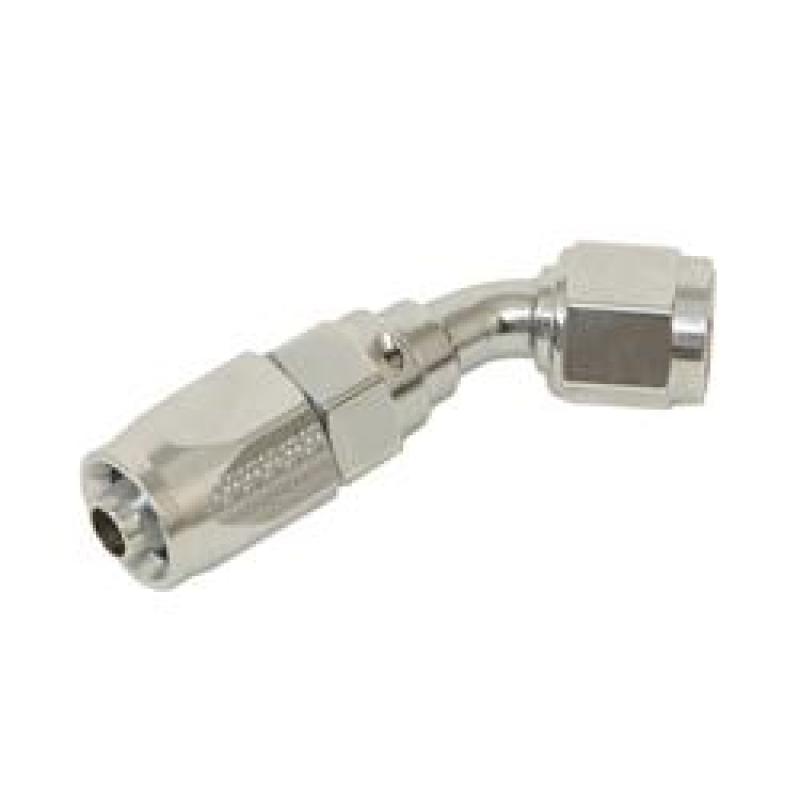 Fragola 224506-CH - 6AN x 45 Degree Pro-Flow Hose End Chrome