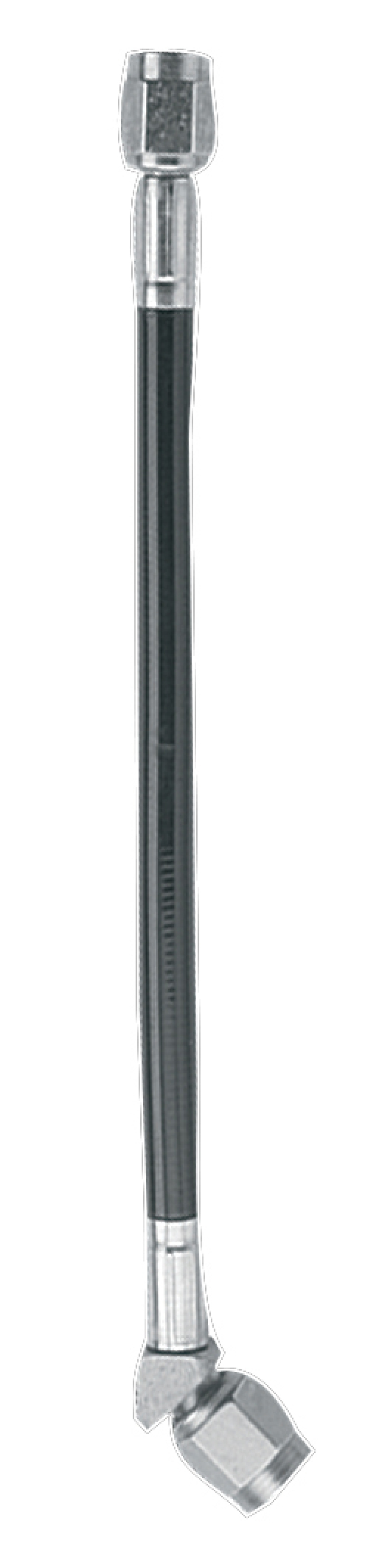 Fragola 342014 - 3AN Black Covered Assembly Straight x 45 Degree 14in