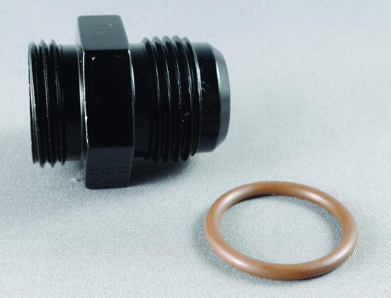 Fragola 495641-BL - 12AN x 1 1/16-12 (12) Radius Fitting Vac Pump - Black