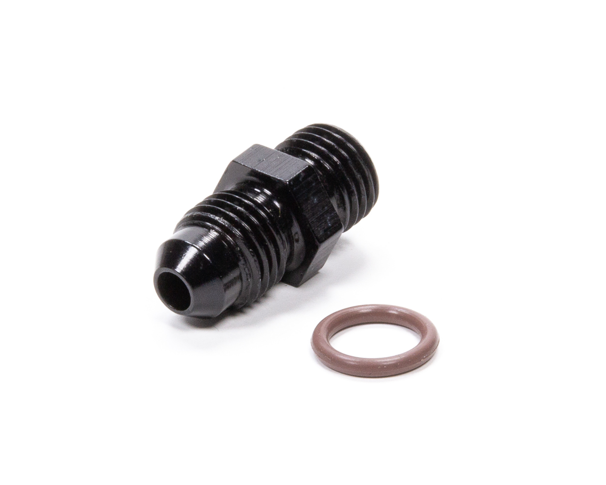 Fragola 495125-BL - 4AN x 7/16 - 20 (4) Radius Fitting - Black