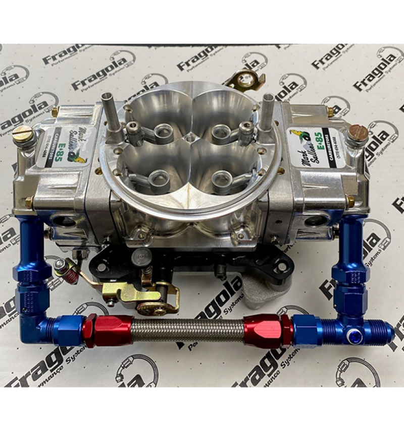 Fragola 920004-CH - 7/8 -20 Dual Inlet 4500 -6AN Fuel Line Kit Chrome Fragola 920004-CH - 7/8 -20 Dual Inlet 4500 -6AN Fuel Line Kit Chrome