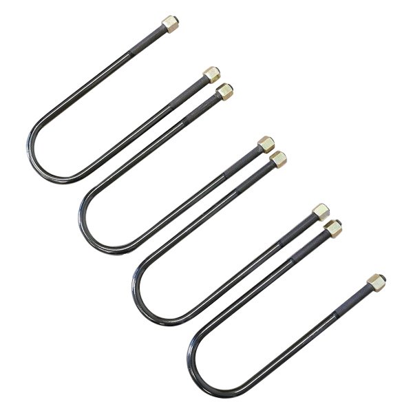 Freedom Offroad FO-D404 - 4 Pcs Round U Bolts for 3.5 Inch Wide Leaf Springs 13.5 Inch Long 94-18 Ram 2500/3500 Freedom Off-Road