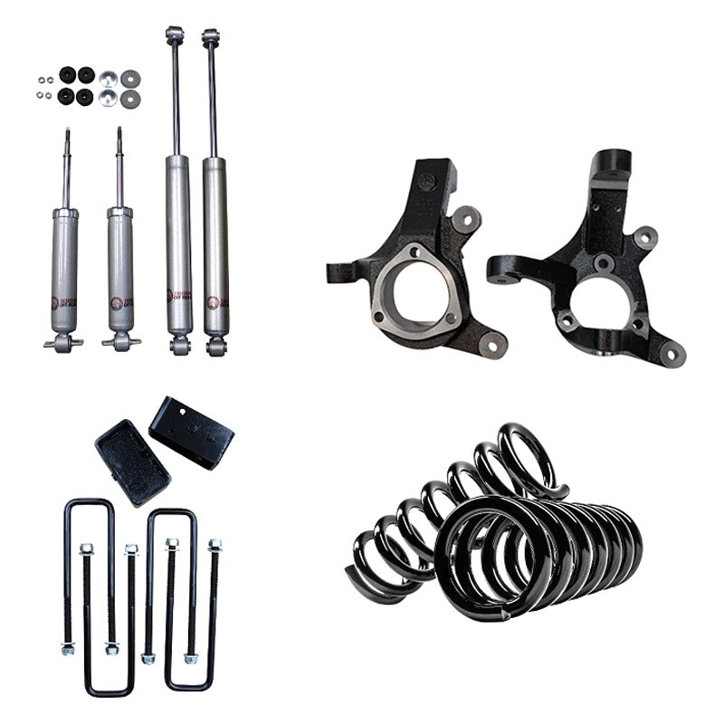 Freedom Offroad FO-G501-RWD50-KIT - 5 Inch Front / 3 Inch Rear Lift Kit w/ Shocks 99-06 Silverado/Sierra 1500 RWD Freedom Off-Road Freedom Offroad FO-G501-RWD50-KIT - 5 Inch Front / 3 Inch Rear Lift Kit w/ Shocks 99-06 Silverado/Sierra 1500 RWD Freedom Off-Road