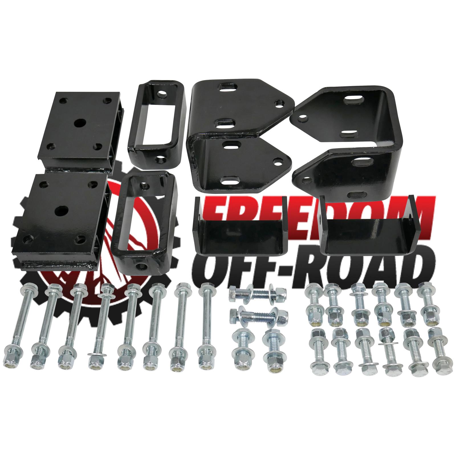 Freedom Offroad FOP-E30140 - 4 Inch Block Golf Cart Lift Kit EZGO TXT Medalist Gas Models 95-96 Yamaha G14 A Ultima Freedom Off-Road