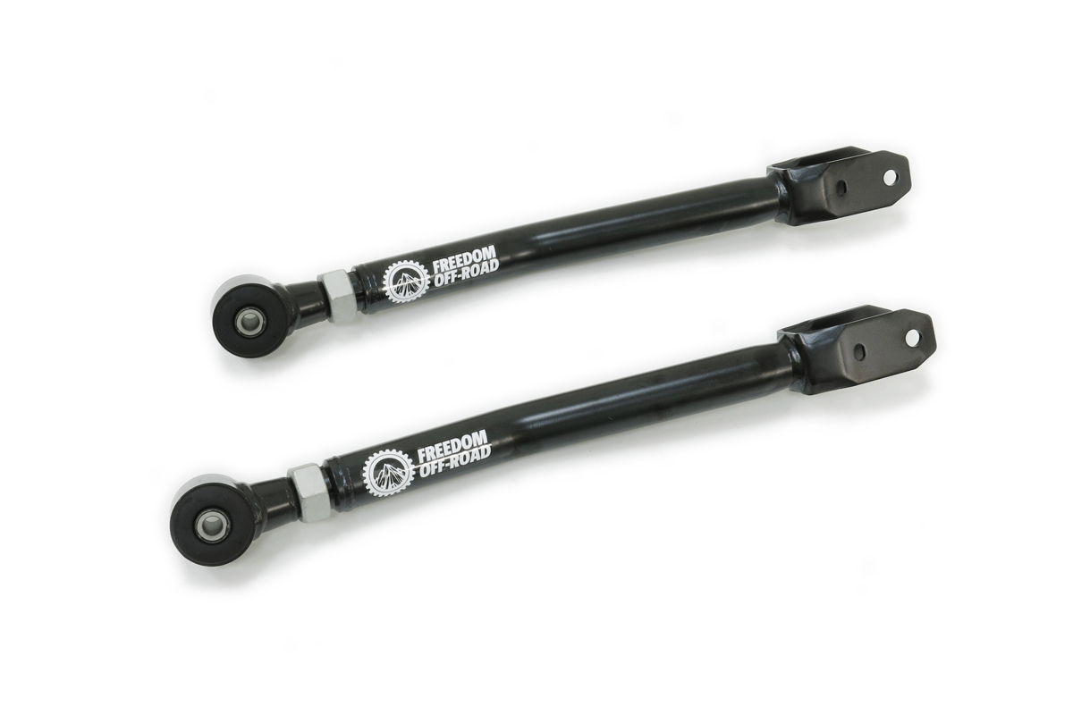 Freedom Offroad FO-J704FU-ADJ - Adjustable Front Upper Control Arms for 0-4in Lift 18-24 Wrangler JL 20-24 Gladiator Freedom Off-Road Freedom Offroad FO-J704FU-ADJ - Adjustable Front Upper Control Arms for 0-4in Lift 18-24 Wrangler JL 20-24 Gladiator Freedom Off-Road