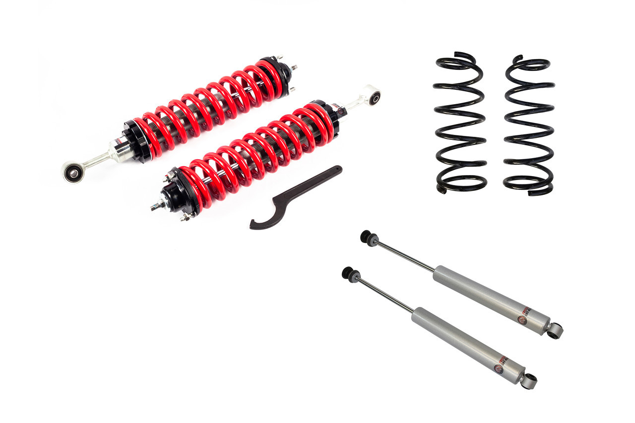 Freedom Offroad FO-T905-2-2-KIT - 1-4 Inch Adjustable Coilovers 2 Inch Rear Lift Springs and Rear Shocks 96-02 4Runner Freedom Off-Road Freedom Offroad FO-T905-2-2-KIT - 1-4 Inch Adjustable Coilovers 2 Inch Rear Lift Springs and Rear Shocks 96-02 4Runner Freedom Off-Road
