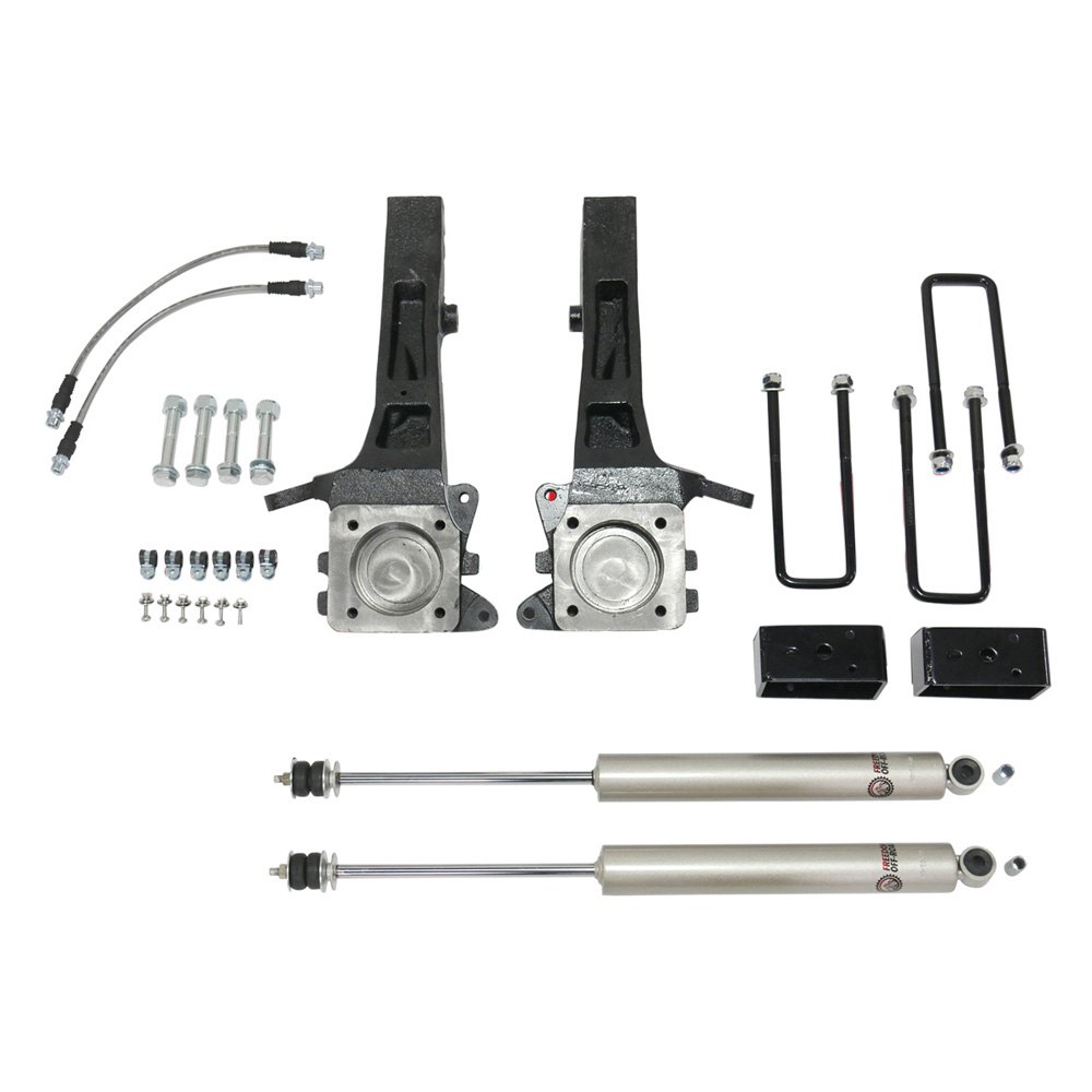 Freedom Offroad FO-T701-KIT - 4 Inch Front 3 Inch Rear Lift Kit w/Shocks 05-23 Tacoma RWD Freedom Off-Road
