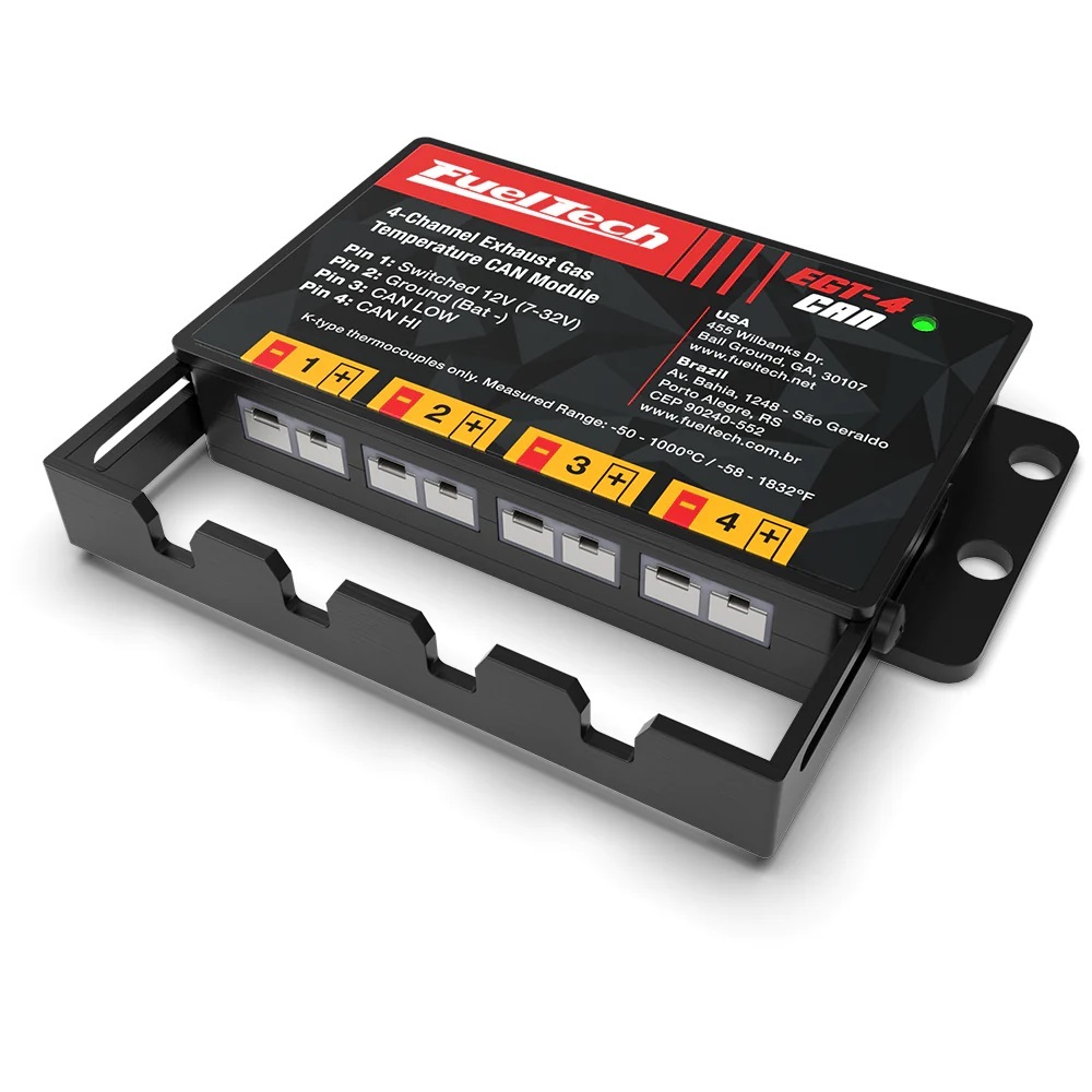FuelTech USA 5022007368 - Data Logger Thermocouple Interface - EGT Module - 4 Channel - FuelTech CAN PowerFT ECU - Each