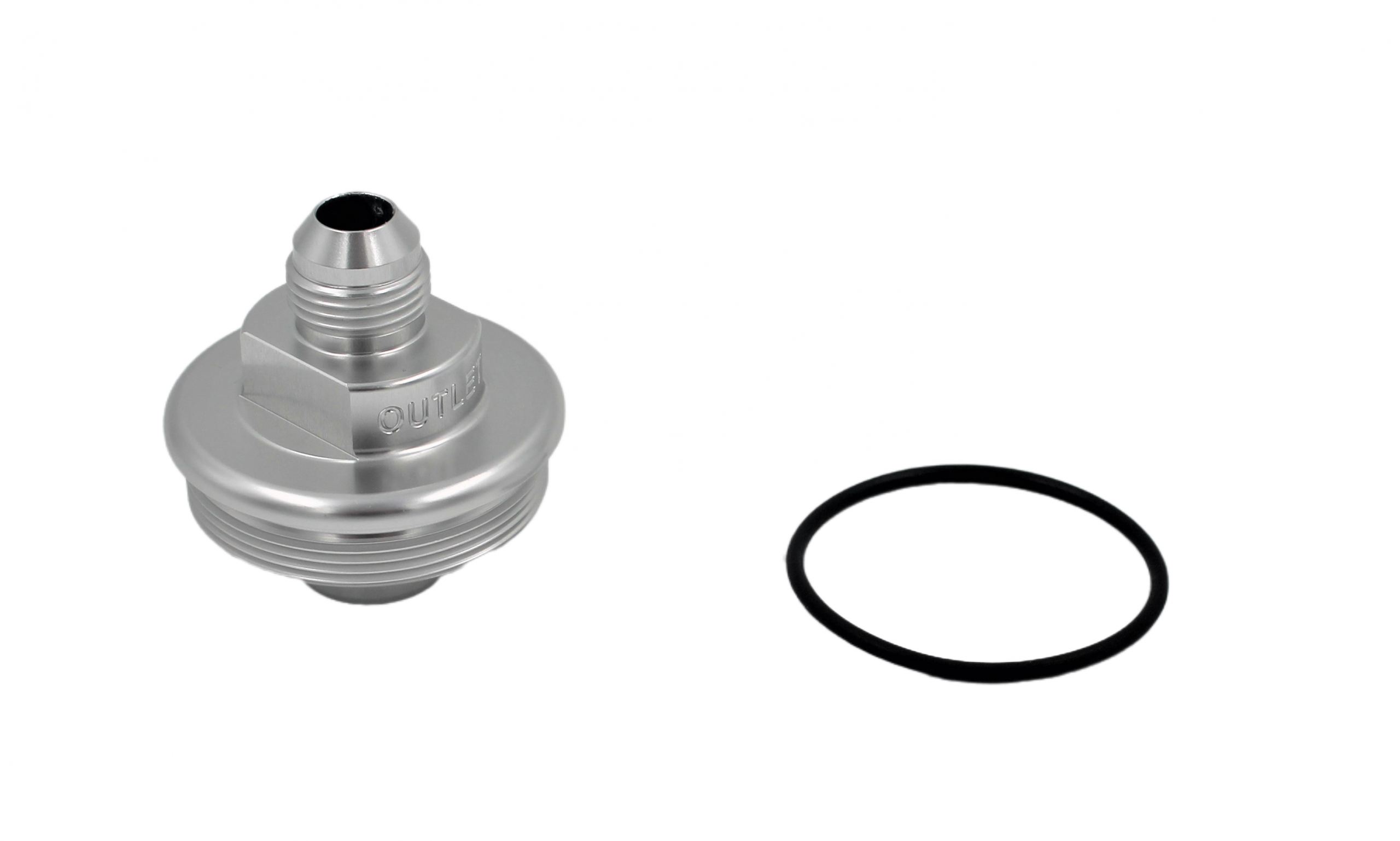 Fuelab 108020101-2 - Fuel Filter Outlet Cap -8AN Clear