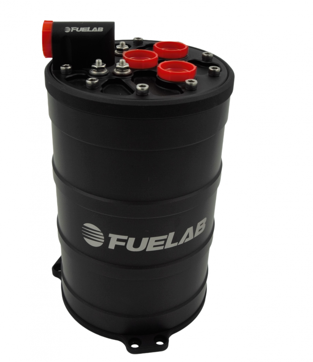 Fuelab 60702 - Dual 340lph E85 Pump Fuel Surge Tank System 235mm Tall