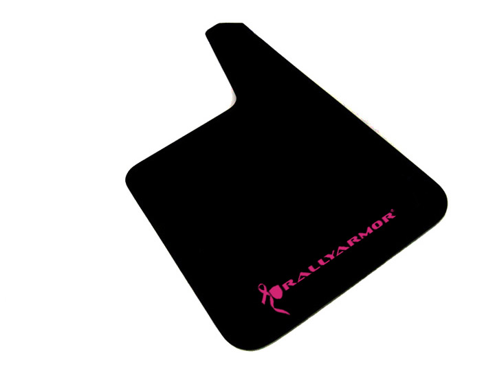 Rally Armor MF20-BAS-BCPK - Universal Fit (No Hardware) Basic Plus Breast Cancer Pink Logo