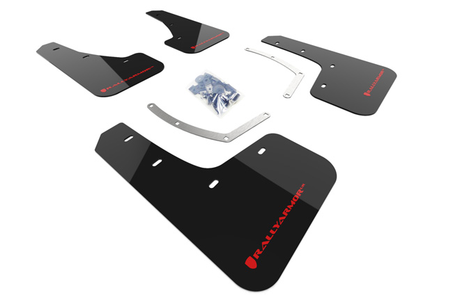 Rally Armor MF49-UR-BLK/RD - 18-25 Subaru Ascent Black UR Mud Flap w/Red Logo Rally Armor MF49-UR-BLK/RD - 18-25 Subaru Ascent Black UR Mud Flap w/Red Logo