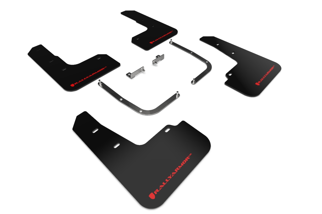 Rally Armor MF58-UR-BLK/RD - 19-21 Hyundai Veloster Turbo/2.0/R-Spec Black UR Mud Flap w/Red Logo Rally Armor MF58-UR-BLK/RD - 19-21 Hyundai Veloster Turbo/2.0/R-Spec Black UR Mud Flap w/Red Logo