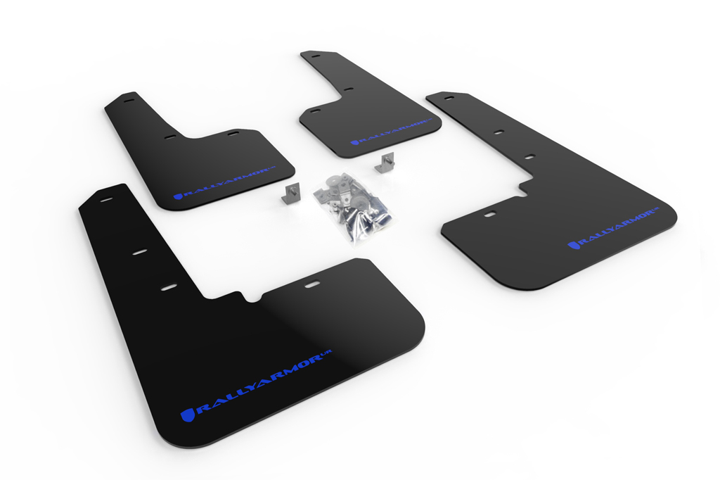 Rally Armor MF66-UR-BLK/BL - 20-25 Subaru Outback Black UR Mud Flap w/Blue Logo Rally Armor MF66-UR-BLK/BL - 20-25 Subaru Outback Black UR Mud Flap w/Blue Logo