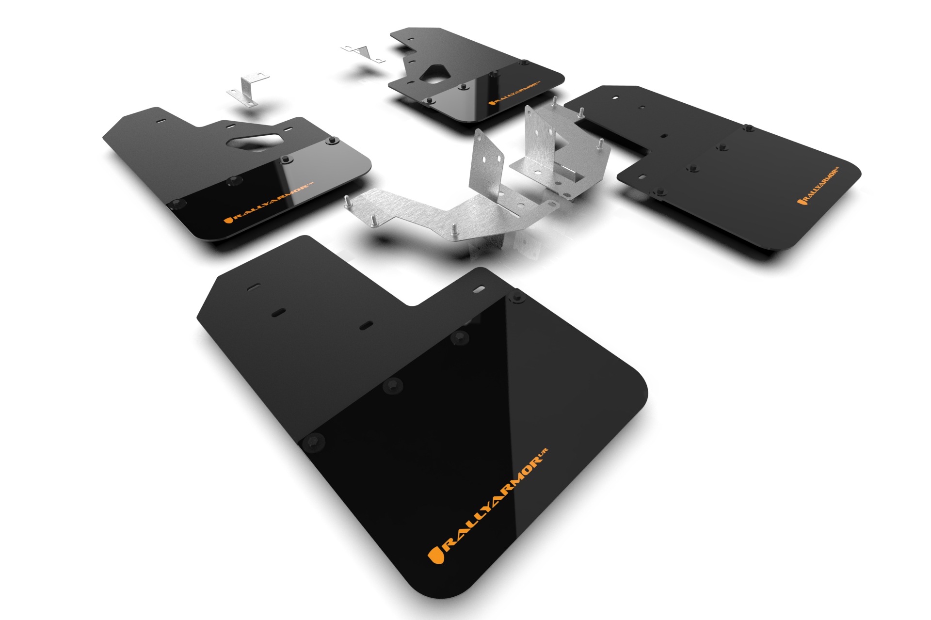 Rally Armor MF85-RR-PL-COR - 21-25 Ford Bronco (Plstc Bmpr + RR - NO Rptr/Sprt) Blk Mud Flap w/Cy Orange Logo Rally Armor MF85-RR-PL-COR - 21-25 Ford Bronco (Plstc Bmpr + RR - NO Rptr/Sprt) Blk Mud Flap w/Cy Orange Logo