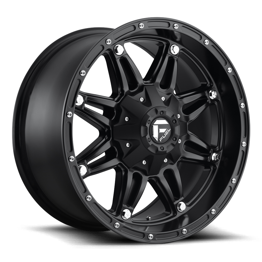 Fuel Wheels D53120900545 - Aluminum Wheels 20X9 Hostage D531 5 On 127/5 On 135 Matte Black 87.1 Bore -12 Offset Fuel Off Road Wheels