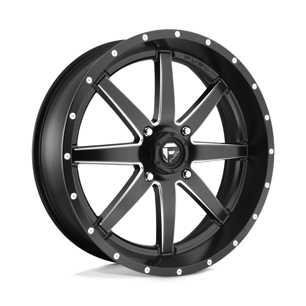 Fuel Wheels D5381570A644 - D538 Maverick 15X7 Matte Black Milled Fuel Wheels D5381570A644 - D538 Maverick 15X7 Matte Black Milled