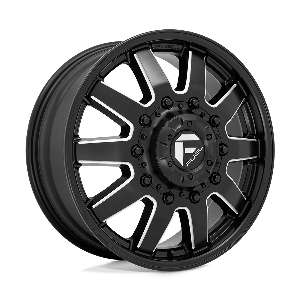 Fuel Wheels D5382082A9 - Dually Wheels 20X8.25 Maverick Dually D538 10 On 225 Black Milled 170.1 Bore 105 Offset 7 Spoke Front Dually Fuel Off Road Wheels Fuel Wheels D5382082A9 - Dually Wheels 20X8.25 Maverick Dually D538 10 On 225 Black Milled 170.1 Bore 105 Offset 7 Spoke Front Dually Fuel Off Road Wheels