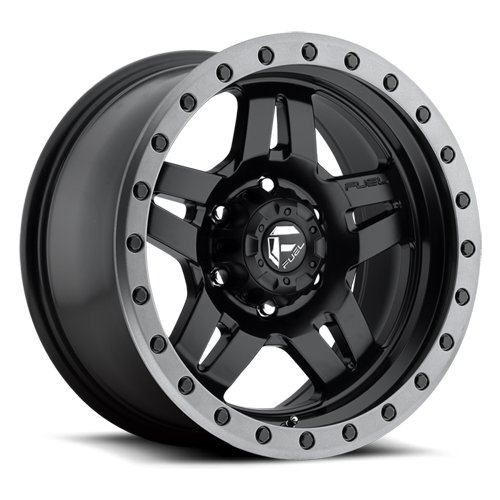 Fuel Wheels D55717858350 - Aluminum Wheels 17X8.5 Anza D557 6 On 139.7 Matte Black 108 Bore 6 Offset 5 Spoke Fuel Off Road Wheels