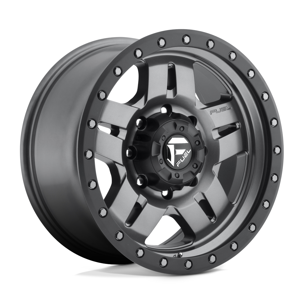 Fuel Wheels D55817856545 - Aluminum Wheels 17X8.5 Anza D558 5 On 114.3 Matte Gunmetal Gray 72.6 Bore -6 Offset 5 Spoke Fuel Off Road Wheels
