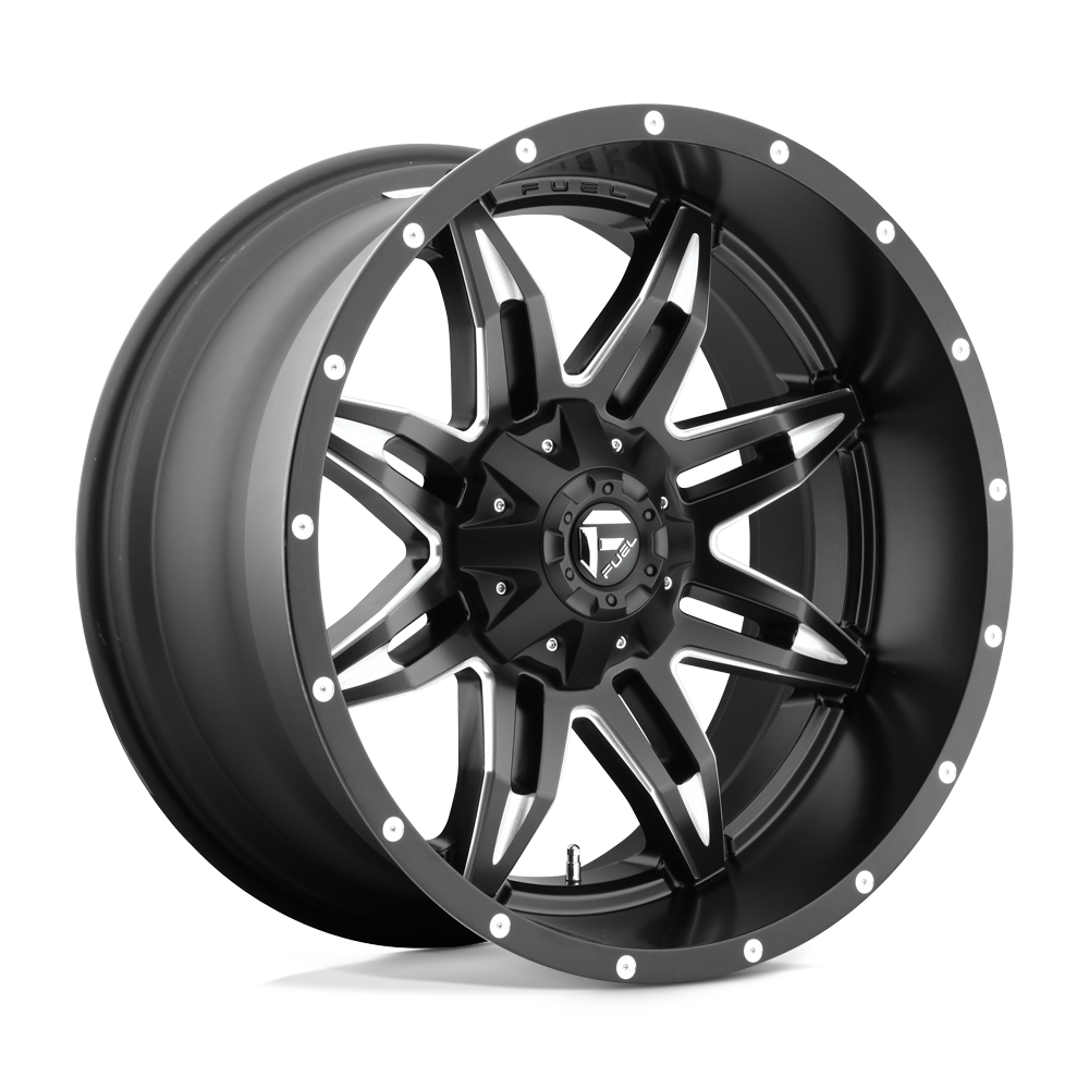Fuel Wheels D56717909845 - D567 Lethal 17X9 Matte Black Milled Fuel Wheels D56717909845 - D567 Lethal 17X9 Matte Black Milled