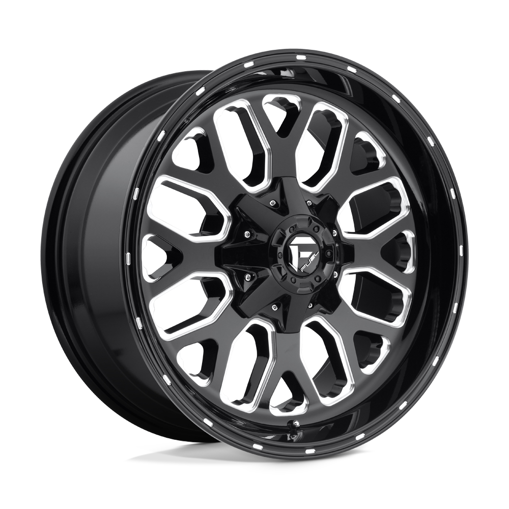 Fuel Wheels D58820909850 - D588 Titan 20X9 Gloss Black Milled