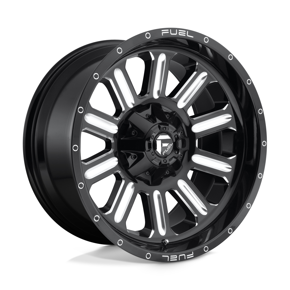 Fuel Wheels D62020001847 - Aluminum Wheels 20X10 Hardline D620 8 On 180 Gloss Black Milled 124.3 Bore -18 Offset Fuel Off Road Wheels Fuel Wheels D62020001847 - Aluminum Wheels 20X10 Hardline D620 8 On 180 Gloss Black Milled 124.3 Bore -18 Offset Fuel Off Road Wheels