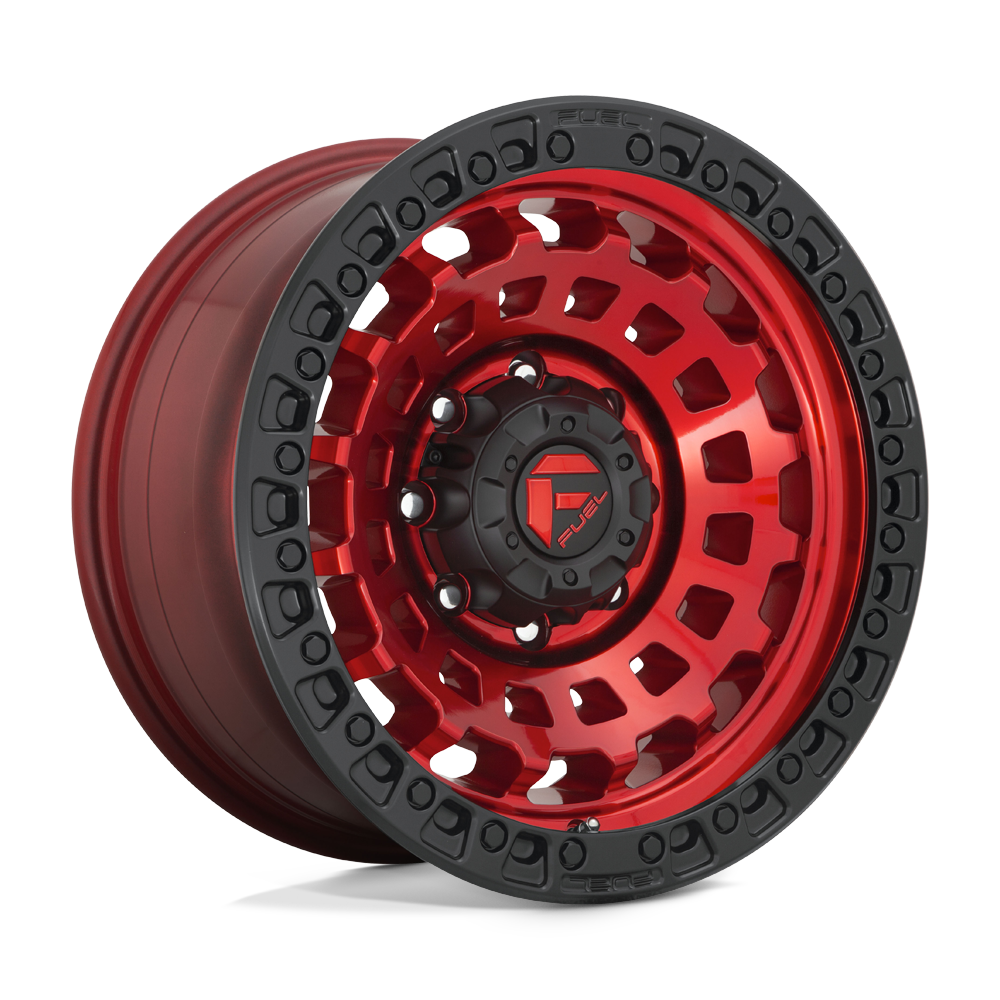 Fuel Wheels D63220908957 - Aluminum Wheels 20X9 Zephyr D632 6 On 135 Candy Red W/Matte Black Ring 87.1 Bore 20 Offset Fuel Off Road Wheels