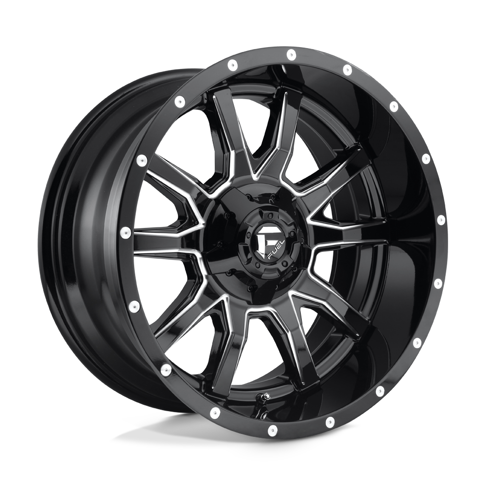 Fuel Wheels D62720907050 - Aluminum Wheels 20X9 Vandal D627 5 On 139.7/5 On 150 Gloss Black Milled 110.3 Bore 1 Offset Fuel Off Road Wheels