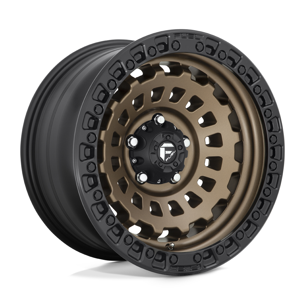 Fuel Wheels D63417907545 - Aluminum Wheels 17X9 Zephyr D634 5 On 127 Matte Bronze W/Black Bead Ring 71.5 Bore -12 Offset Fuel Off Road Wheels