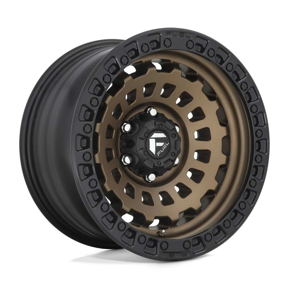 Fuel Wheels D63417908445 - Aluminum Wheels 17X9 Zephyr D634 6 On 139.7 Matte Bronze W/Black Bead Ring 106.1 Bore -12 Offset Fuel Off Road Wheels