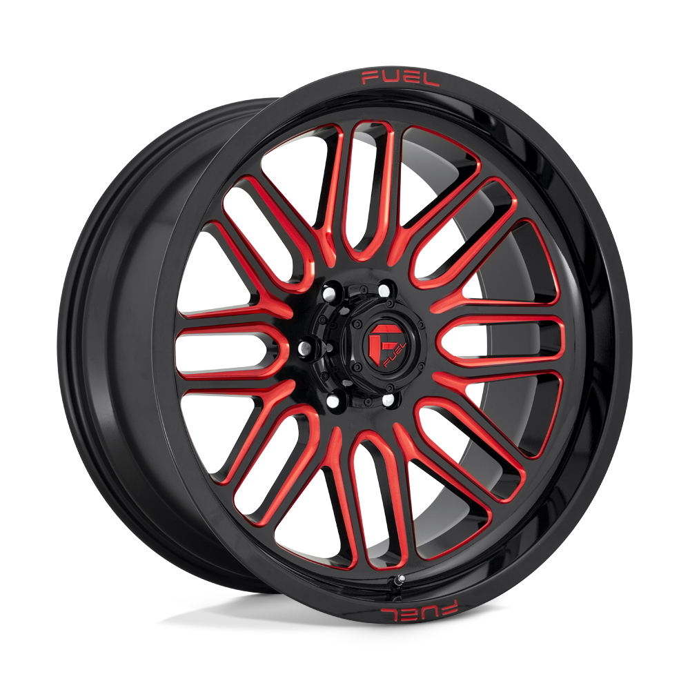 Fuel Wheels D66322007347 - Aluminum Wheels 22X10 Ignite D663 5 On 127 Gloss Black Red Tinted Clear 78.1 Bore -18 Offset Fuel Off Road Wheels