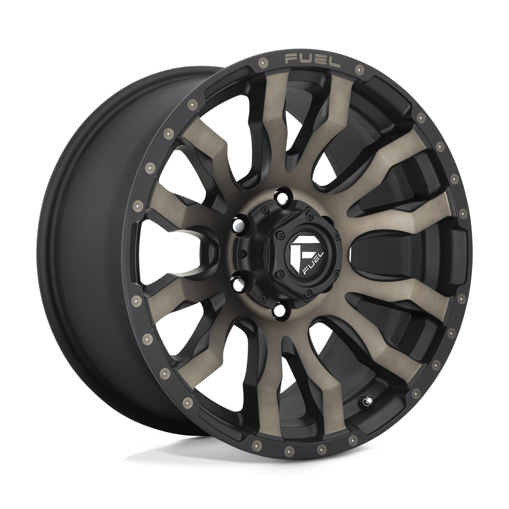 Fuel Wheels D67416808445 - D674 Blitz 16X8 Matte Black Double Dark Tint
