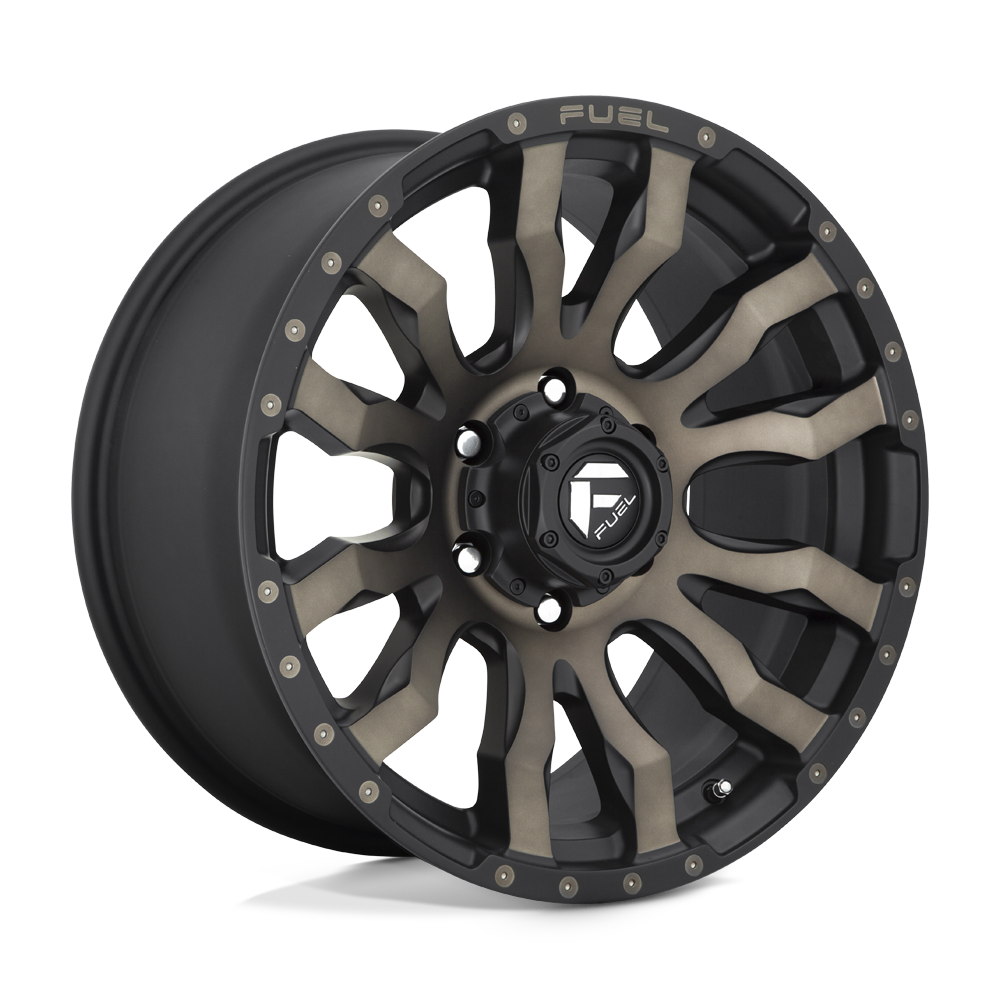 Fuel Wheels D67420901757 - Aluminum Wheels 20X9 Blitz D674 8 On 170 Matte Black Double Dark Tint 125.1 Bore 20 Offset Multi Spoke Fuel Off Road Wheels