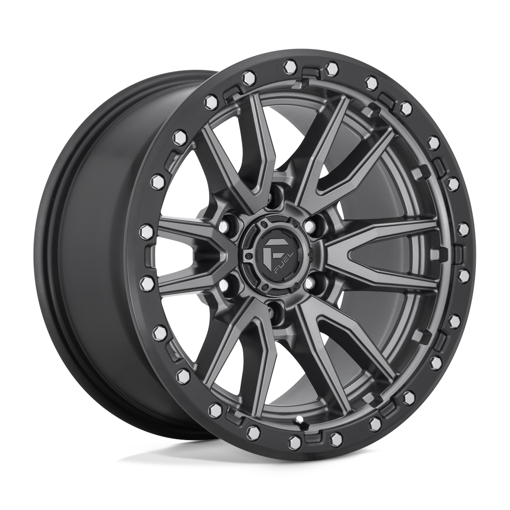 Fuel Wheels D68020007547 - Aluminum Wheels 20X10 Rebel D680 5 On 127 Matte Gunmetal Gray Black Bead Ring 75.3 Bore -18 Offset Fuel Off Road Wheels Fuel Wheels D68020007547 - Aluminum Wheels 20X10 Rebel D680 5 On 127 Matte Gunmetal Gray Black Bead Ring 75.3 Bore -18 Offset Fuel Off Road Wheels