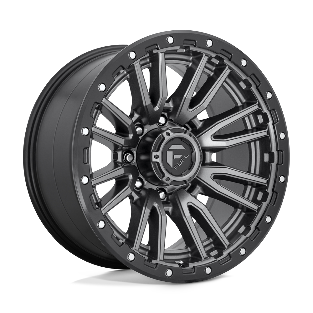 Fuel Wheels D68020008247 - Aluminum Wheels 20X10 Rebel D680 8 On 165.1 Matte Gunmetal Gray Black Bead Ring 125.2 Bore -18 Offset Fuel Off Road Wheels Fuel Wheels D68020008247 - Aluminum Wheels 20X10 Rebel D680 8 On 165.1 Matte Gunmetal Gray Black Bead Ring 125.2 Bore -18 Offset Fuel Off Road Wheels