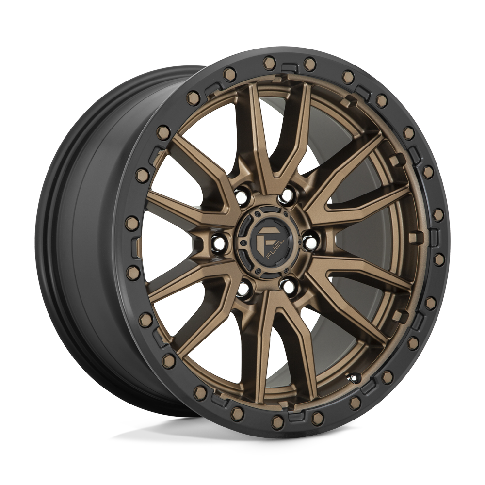 Fuel Wheels D68118908757 - Aluminum Wheels 18X9 Rebel D681 6 On 114.3 Matte Bronze Black Bead Ring 66.06 Bore 20 Offset Fuel Off Road Wheels