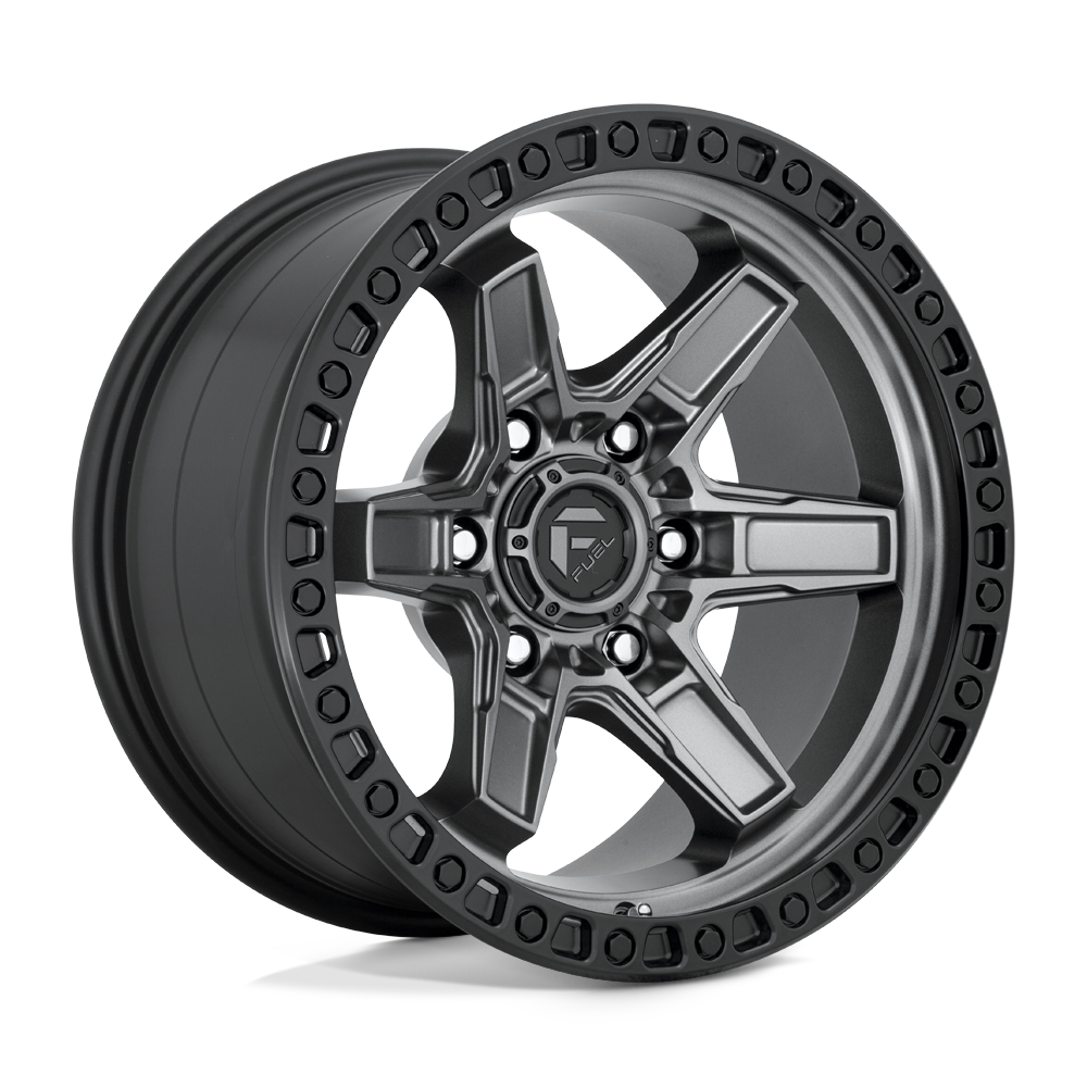Fuel Wheels D69817908450 - D698 Kicker 17X9 Matte Gun Metal Black Bead Ring Fuel Wheels D69817908450 - D698 Kicker 17X9 Matte Gun Metal Black Bead Ring