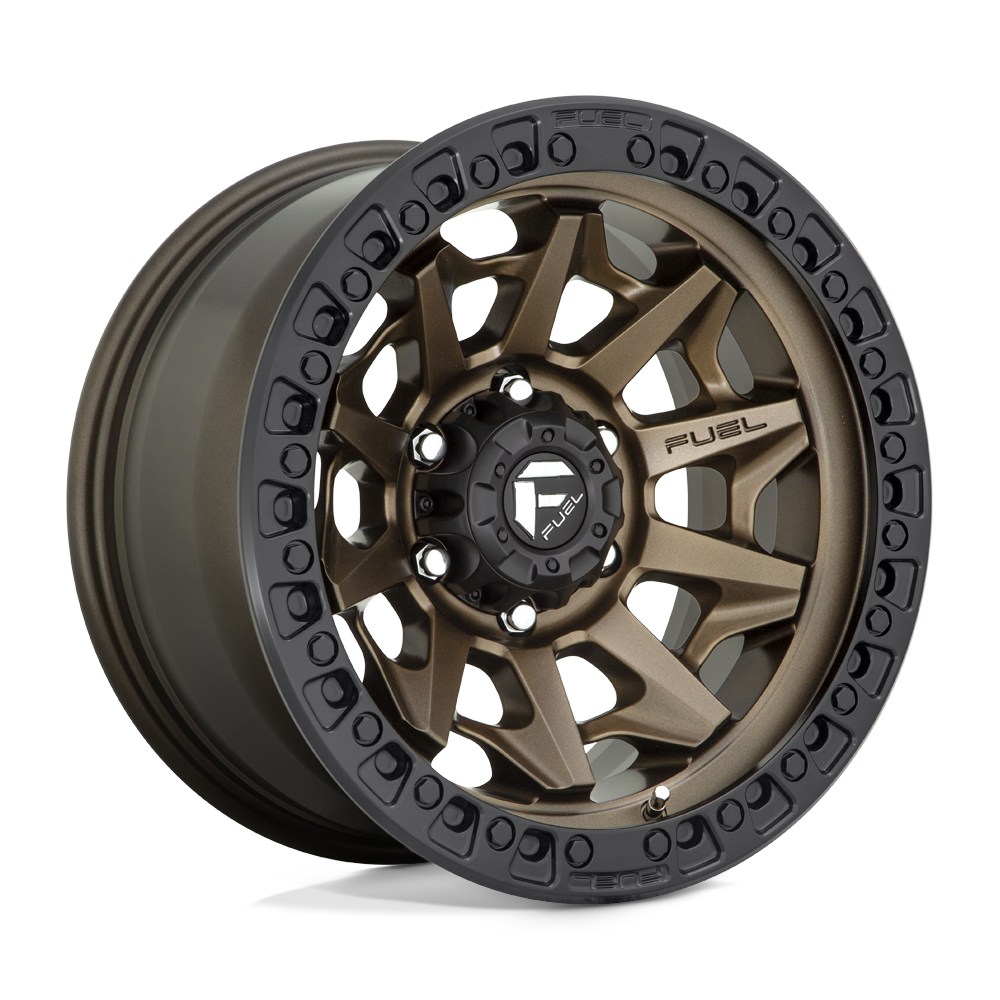 Fuel Wheels D69617908945 - Aluminum Wheels 17X9 Covert D696 6 On 135 Matte Bronze Black Bead Ring 87.1 Bore -12 Offset Multi Spoke Fuel Off Road Wheels
